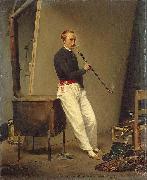 Horace Vernet Self portrait oil painting on canvas